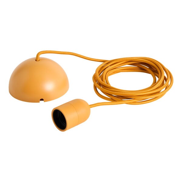 Common pendant cord set, amber yellow