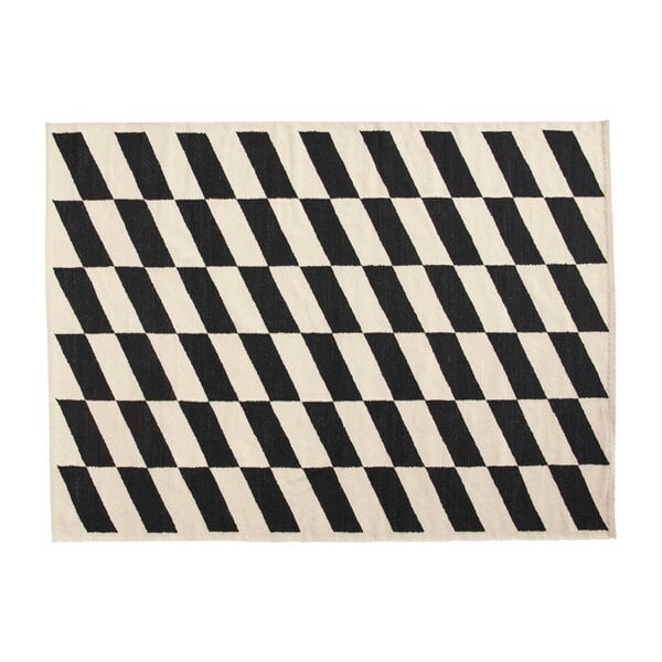 Shift Kelim rug, black